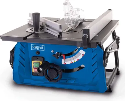 Image de Scheppach HS210 Scie circulaire de table | Hauteur de coupe 70 mm | 1500W 230V | Dimensions de la table 500 x 445 mm | Ø210 mm lame de scie | y compris gabarit de coupe transversale & butée longitudinale