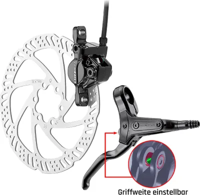 Produktbild von Tektro HD-M285 hydraulische Scheibenbremse Fahrrad Mountainbike Fahrradbremse Bremsen, Ausführung:vorne