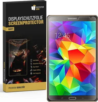 Produktbild von 2x Displayfolie für Samsung Galaxy Tab S 8.4 Displayschutzfolie ANTI-REFLEX MATT
