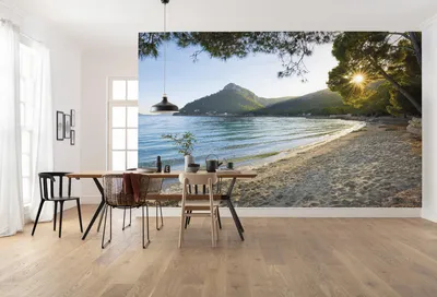 Produktbild von Komar Vlies Fototapete "Lonely Paradise" - Größe: 450 x 280 cm (Breite x Höhe) - 9 Bahnen