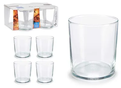 Produktbild von Pasabahce Trinkglaser/wasserglaser Bistro - transparent - Glas - Set 4x Stuck - 380 ml