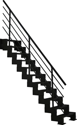Produktbild von Minka Raumspartreppe Modulario Mini 36 - 300cm Geschosshöhe Schwarz