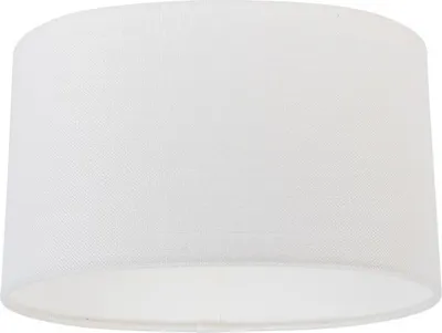 Produktbild von Ovaler Leuchten Schirm aus Leinen Weiß 25 16 15