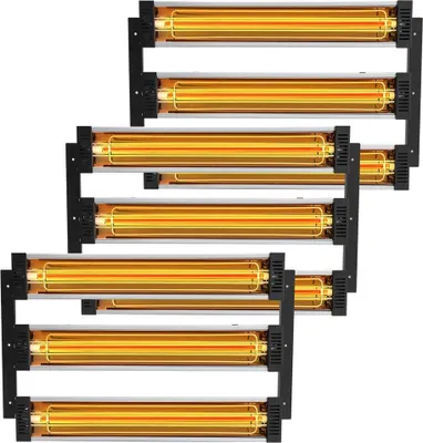 Immagine prodotto di 3x essiccatore di vernice riscaldatore radiante a infrarossi lampada a infrarossi 3kW