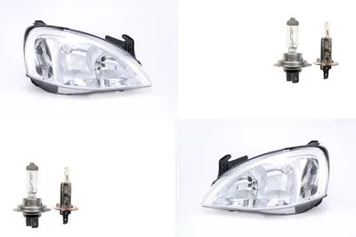 Produktbild von Scheinwerfer passend für Opel Corsa C 03- 09 mit H7 H1 Satz Links Rechts 1216161 93185145 1216160 93185147 Johns