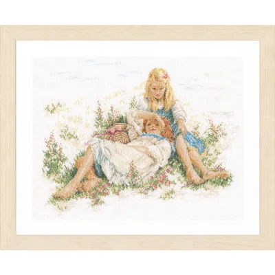 Produktbild von Lanarte "Summertime" Kreuzstich-Stickset, 47x35cm