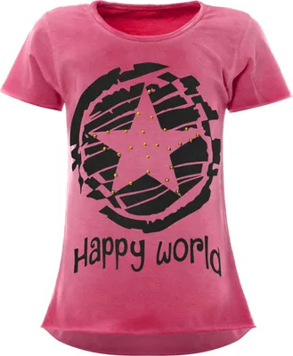 Produktbild von BEZLIT Mädchen T-Shirt mit Motiv Druck und Kunstperlen Rosa 116
