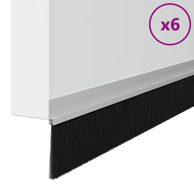 Obrázok produktu pre vidaXL Samolepiace tesnenia na dvere 6 ks strieborné 100 cm