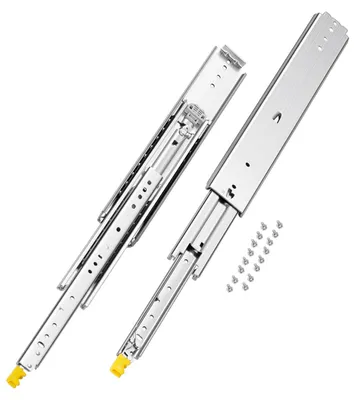 Immagine prodotto di VEVOR 1 Paio di Guide per Cassetti a Estensione Completa, Capacità di Carico 226,8 kg, Guide per Cassetti con Bloccaggio, Cuscinetti a Sfera con Guida Scorrevole, 540 x 76 x 19,5 mm
