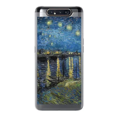 Produktbild von MuchoWow® Handyhülle Schutzhülle Hülle für Samsung Galaxy A80 Sternennacht über der Rhone - Van Gogh - Kunst Silikon Softcase Handy Hülle - Schutzdeckel