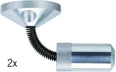 Produktbild von Paulmann Wire System Light&Easy Wandspanner flexibel 1 Paar 42mm Chrom matt Metall