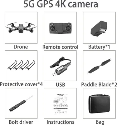 Produktbild von S176 Drohne 4k Gps Hd Dual Camera 5g Fpv Flow Follow Me Rc Quadcopter Mini Vs Sg907 5G GPS Positionierung + 4K ESC Dualkamera