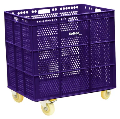 Image de PanierPolyuréthaneAvec Roues Inox Morado - 1