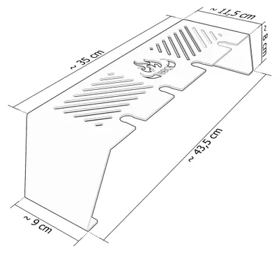 Produktbild von Warmhalterost passend für Weber Ø 57cm und Ø 47cm Kugelgrill | Edelstahl, Größe:Kugelgrill Ø 57cm Flame