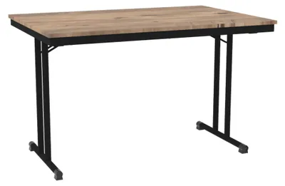 Productafbeelding van Povag Inklapbare tafel - Klaptafel - 75x120x80 cm - Bureautafel Atlantisch/zwart