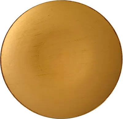 Produktbild von INNA-Glas Rundes Kunststofftablett JEFFERSON, gold, 5cm, Ø45cm - Deko Tablett