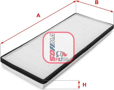 Produktbild von SOFIMA S 3013 C Innenraumfilter Pollenfilter für AUDI A4 Limousine (8D2, B5)