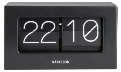 Zdjęcie produktu dla Karlsson Designerski zegar stołowy 5620BK 21cm