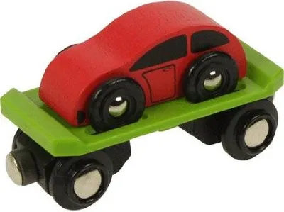 Produktbild von Bigjigs Rail Güterzug mit Wagen und Schienen