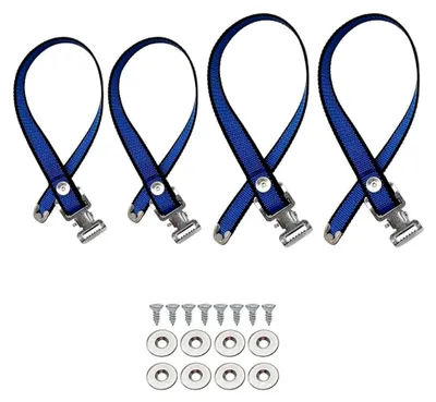 Produktbild von 4 Stück verstellbare Fußgurte für Handwerkerstelzen
