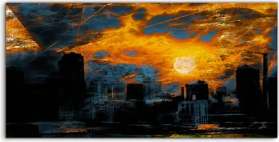 Produktbild von Coloray Spritzschutz aus Glas 140x70  Wandkunst Küchenrückwand Wand Kunst Bild Abstraktion am Wasser