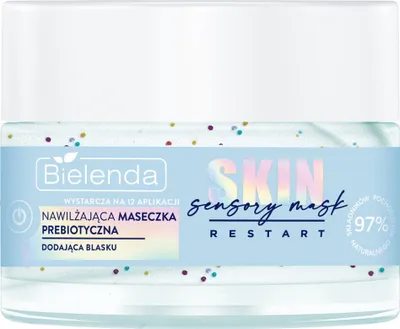 Produktbild von Bielenda Hydro-Prebiotische Gesichtsmaske, 50 ml – Feuchtigkeitsspendende Pflege für empfindliche Haut