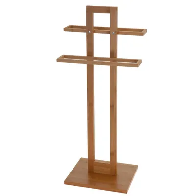 Produktbild von Bathroom Solutions Handtuchständer Bambus 38x32,5x70 cm