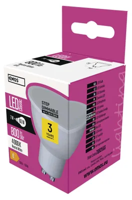 LED dimmbar Lampe Classic MR16 / GU10 / 7 W (60 W) / 800 lm / Neutralweiß