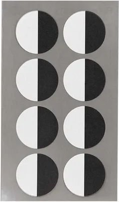 Produktbild von 32 runde Augen Aufkleber weiß und schwarz - 2,5 cm