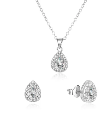 Immagine prodotto di Set di gioielli con zirconi AGSET188R (collana, orecchini)