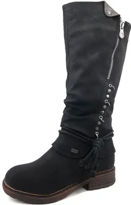 Produktbild von Rieker  Damenschuhe Stiefel Gefüttert Stiefel Schwarz Freizeit, Schuhgröße:38 EU