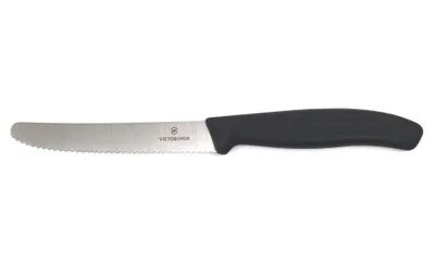 Produktbild von Victorinox 678-33 SwissClassic Tomatenmesser Wellenschliff, schwarz
