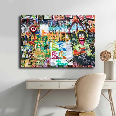 Zdjęcie produktu dla Wallity, 70100POP-020, Dekoracyjny obraz na płótnie, wielokolorowy, 100% CANvas, 70 x 100 cm