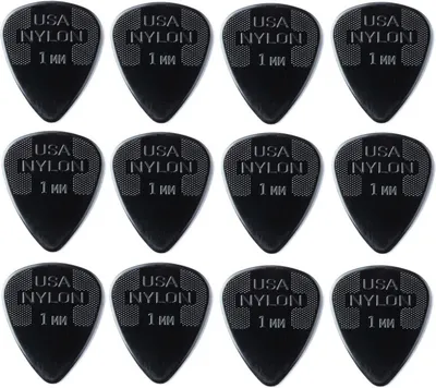 Immagine prodotto di 12x Dunlop Nylon Standard Plektren - 1,00 mm - nero