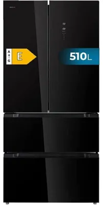 Produktbild von Cecotec Bolero CoolMarket FD 510 Glass E, Freistehend, French door, Schwarz, Berührung, An Tür, 510 l
