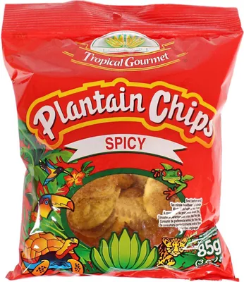 Produktbild von TROPICAL GOURMET Bananen Chips Scharf 85g | Spicy | aus Ecuador