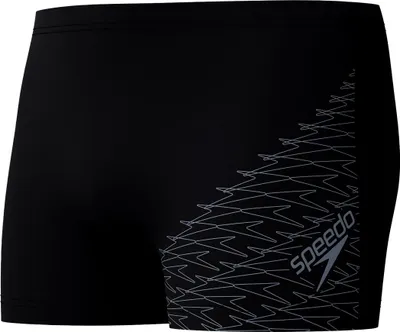 Produktbild von Speedo Medley Logo Badehose Herren chlorbeständig, Farbe:Schwarz-Grau, Größe:8