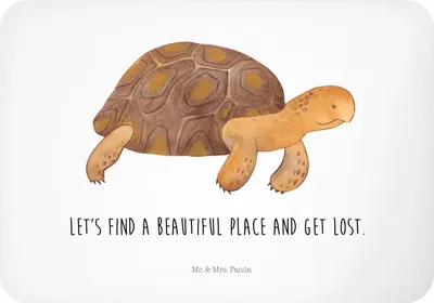 Produktbild von Mr. & Mrs. Panda magnet Schildkröte Marschieren - Weiß - Geschenk, Schildkröten, Kühlschrankmagnet, zettelhalter, Abenteuer, Notizhalter, Motivation, whiteboardmagnet