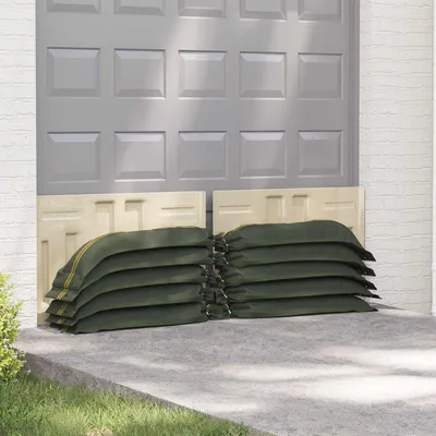 Produktbild von Sandsäcke für den Hochwasserschutz im 10er Set, 120 x 27 cm, grün
