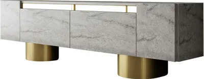 Produktbild von Skye Decor, Bohem - Travertine, Gold, TV-Schränke, Travertin, 180 x 50 x 30 cm