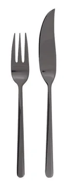 Imagen del producto de Linear Sambonet Fischbesteck 24tlg. Edelstahl/PVDschwarz 52713B88