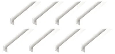 Immagine prodotto di Profilo a U Alberts, alluminio, bianco, dimensioni 10 x 21 x 10 x 1 mm, lunghezza 1 metro