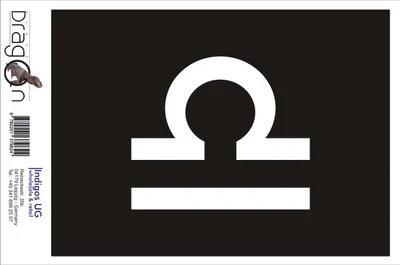 Produktbild von Aufkleber / Autoaufkleber - JDM / Die cut / Auto / OEM - Waage Sternzeichen - 140x120 mm weiß - Heckscheibe / Heckscheibenaufkleber