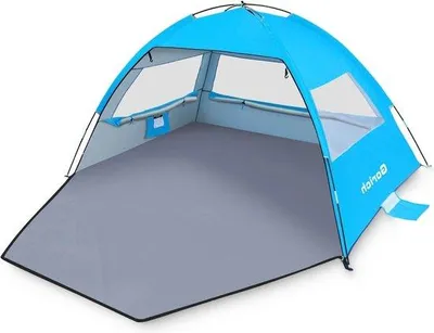Produktbild von Strandzelt für 3-4 Personen - Lichtschutzfaktor 50+ - leichtgewichtig - einfach aufzubauen - Familienzelt für Strand, Camping und Angeln