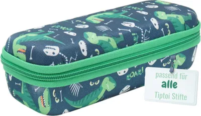 Produktbild von caseroxx Tasche für TipToi, Transport Aufbewahrung Etui Hülle Schwarz-Dinosauriermuster