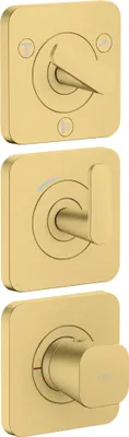 Produktbild von hansgrohe AXOR Citterio C Thermostatmodul 380/120 Unterputzmodell mit Rosetten für 3 Verbraucher, 49710950