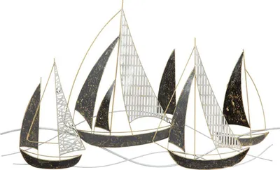 Image de Mauro Ferretti panneau mural Veliero 91x2,5x55,9 cm multicolore