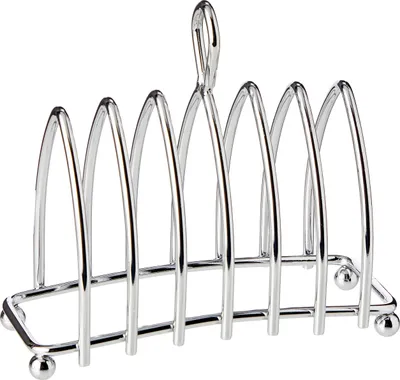 Obrázek produktu pro Stojan na toast KitchenCraft, chromovaný, pro šest toastů, rozměry 12,5 x 6,5 x 10 cm, 1 kus