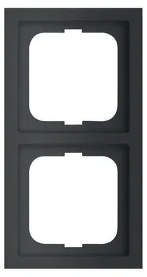 Image de Cadre Busch-Jaeger, double, Future Linear, noir mat, 1 pièce.