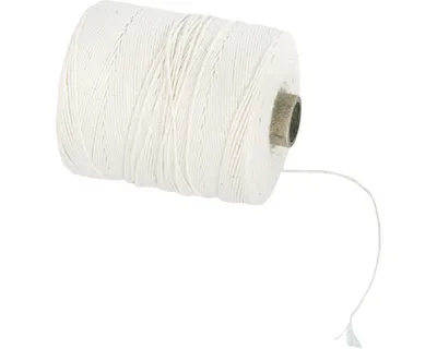 Produktbild von Kettgarn, 1mm ø, weiß ungewachst